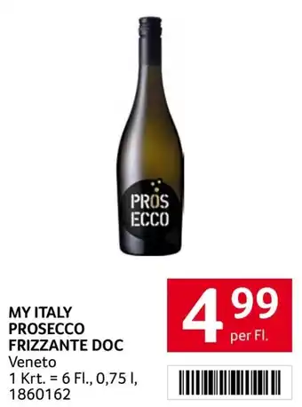 Transgourmet MY ITALY PROSECCO FRIZZANTE DOC 0.75L Angebot