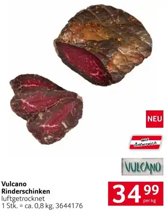Transgourmet Vulcano Rinderschinken per kg Angebot