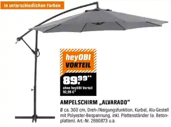 OBI AMPELSCHIRM,,ALVARADO", 300cm Angebot