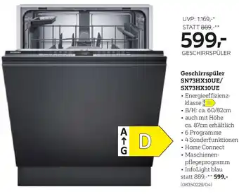 XXXLutz Geschirrspüler SN73HX10UE/ SX73HX10UE Angebot