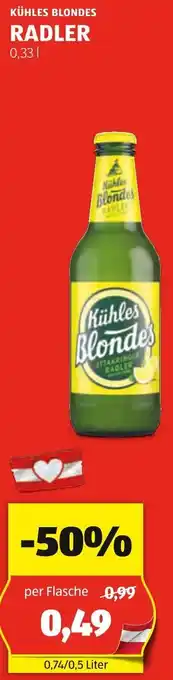 Hofer KÜHLES BLONDES RADLER 0.33L Angebot