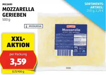 Hofer MILSANI MOZZARELLA GERIEBEN 500 g Angebot