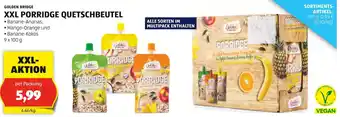 Hofer GOLDEN BRIDGE XXL PORRIDGE QUETSCHBEUTEL 9 x 100g Angebot