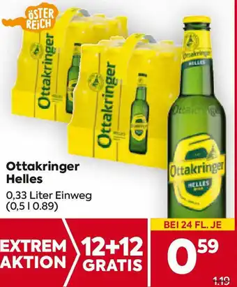 Billa Ottakringer Helles 0,33 Liter Einweg Angebot