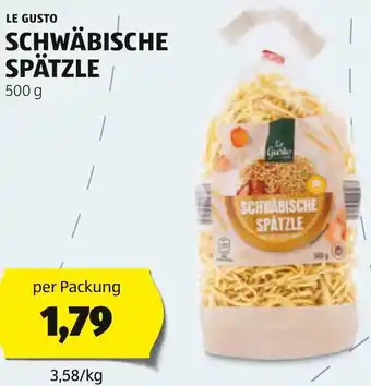 Hofer LE GUSTO SCHWÄBISCHE SPÄTZLE 500g Angebot