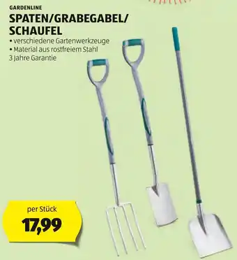 Hofer GARDENLINE SPATEN/GRABEGABEL/ SCHAUFEL Angebot
