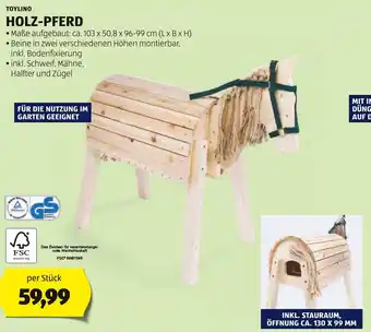 Hofer TOYLINO HOLZ-PFERD Angebot