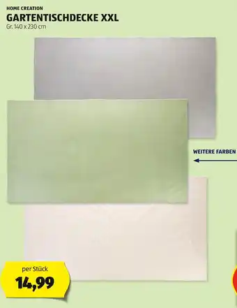 Hofer HOME CREATION GARTENTISCHDECKE XXL Gr. 140 x 230cm Angebot
