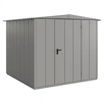 Bauhaus EcoStar Gerätehaus Elegant-S Typ 2 (Außenbreite inkl. Dachüberstand: 258,8 cm, Außentiefe inkl. Dachüberstand: 247,7 cm, Grau Angebot