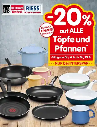 Interspar ALLE Töpfe und Pfannen Angebot