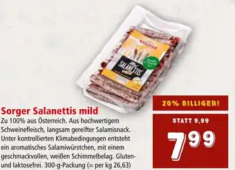 Interspar Sorger Salanettis mild 300g Angebot