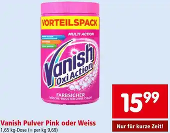 Interspar Vanish Pulver Pink oder Weiss 1.65kg Angebot