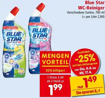 Interspar Blue Star WC-Reiniger 700ml Angebot