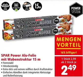 Interspar SPAR Power Alu-Folie mit Wabenstruktur 15 m Angebot