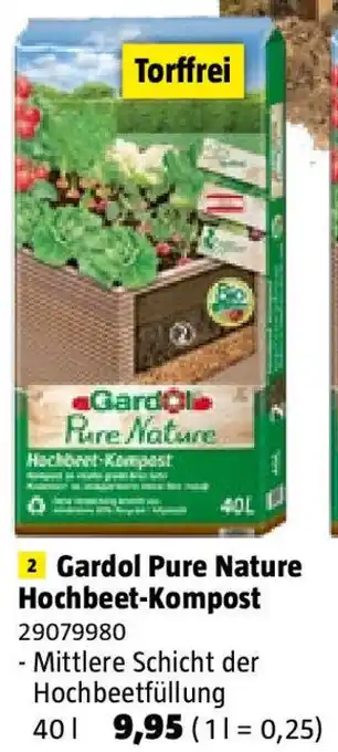 Bauhaus Gardol Pure Nature Hochbeet-Kompost 40L Angebot