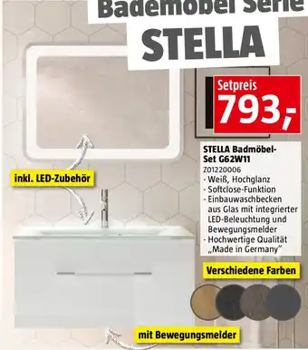 Bauhaus STELLA Badmöbel- Set G62W11 Angebot