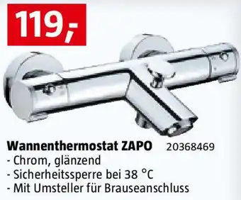 Bauhaus Wannenthermostat ZAPO Angebot
