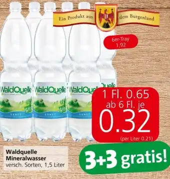 Spar Mineralwasser Angebot