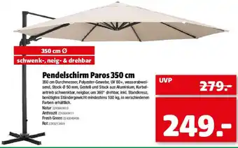 Liebmarkt Pendelschirm Paros 350 cm Angebot