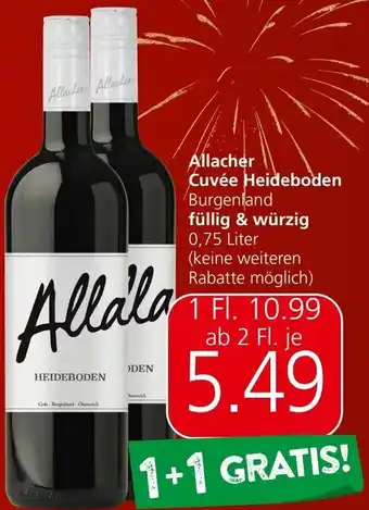 Spar Allacher Cuvée Heideboden Burgenland füllig & würzig 0,75 Liter Angebot