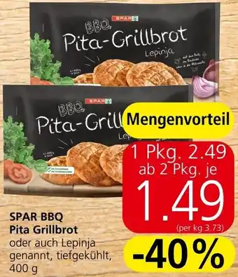 Spar SPAR BBQ Pita Grillbrot 400g Angebot