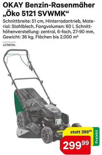 BayWa OKAY Benzin-Rasenmäher ,,Öko 5121 SVWMK Angebot