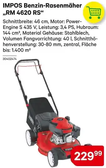 BayWa IMPOS Benzin-Rasenmäher ,,RM 4620 RS Angebot