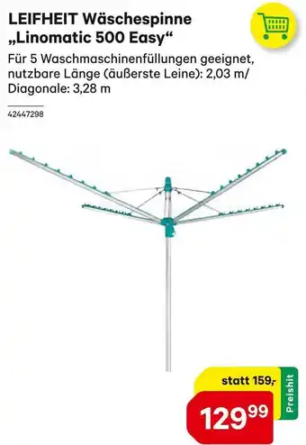 BayWa LEIFHEIT Wäschespinne ,,Linomatic 500 Easy Angebot