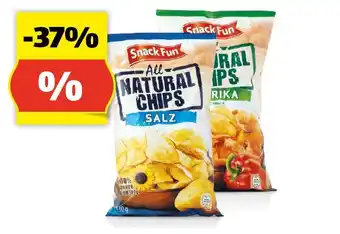 Hofer SNACK FUN All Natural Chips, 130 g Angebot