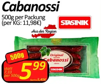 Wurstico Cabanossi Angebot