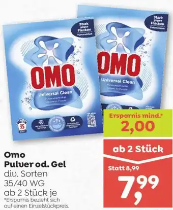 ADEG Omo Pulver od. Gel Angebot