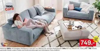 Möbel Ludwig Modernes SOFA Angebot