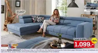 Möbel Ludwig Moderne WOHNLANDSCHAFT Angebot