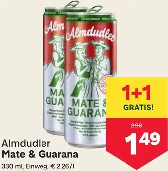 MPreis Almdudler Mate & Guarana Angebot