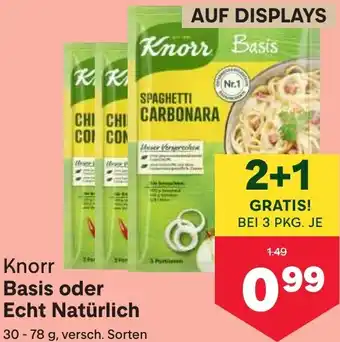 MPreis Knorr Basis oder Echt Natürlich Angebot
