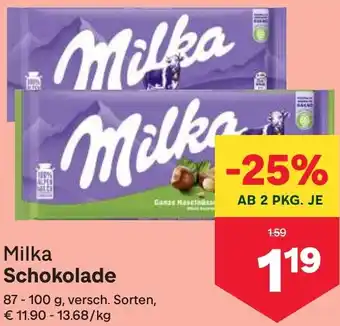 MPreis Milka Schokolade Angebot