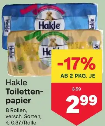 MPreis Hakle Toiletten- papier Angebot