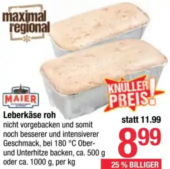Maximarkt Leberkäse roh Angebot