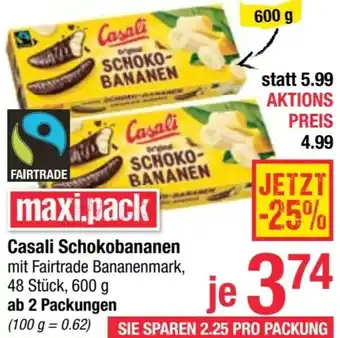 Maximarkt Casali Schokobananen Angebot