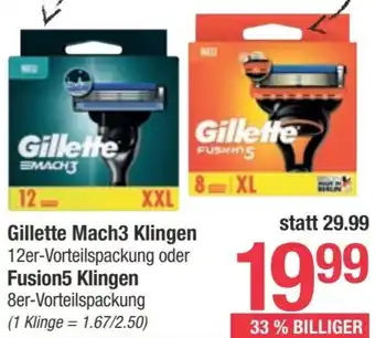 Maximarkt Gillette Mach3 Klingen Angebot