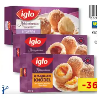 Unimarkt Iglo Süße Knödel versch. Sorten je 3,99€ Unimarkt Angebot