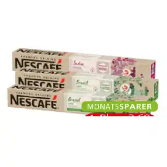 Spar Nescafe Farmers Origins Brazil oder India SPAR 10 Stück 1 Packung Angebot