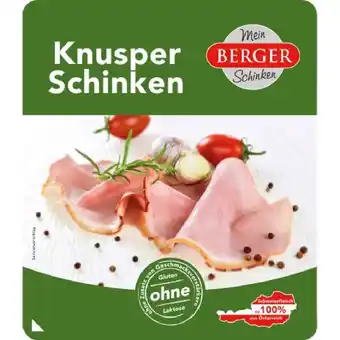 Spar Berger Gourmet- oder Knusper-Schinken geschnitten SPAR 150 Gramm 1 Packung Angebot