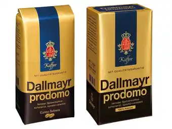 Lidl Dallmayr Prodomo verschiedene Sorten Lidl 500 Gramm 1 Packung Angebot
