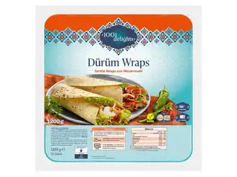 Lidl 1001 Delights Dürüm Wraps Lidl 1.20 Kilogramm 1 Packung Angebot