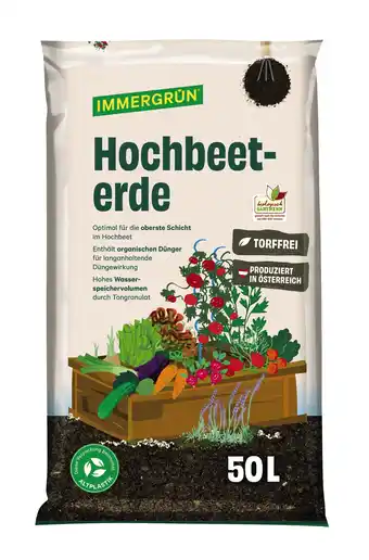 BayWa IMMERGRÜN Hochbeeterde Torffrei BayWa 50 Liter 1 Packung Angebot