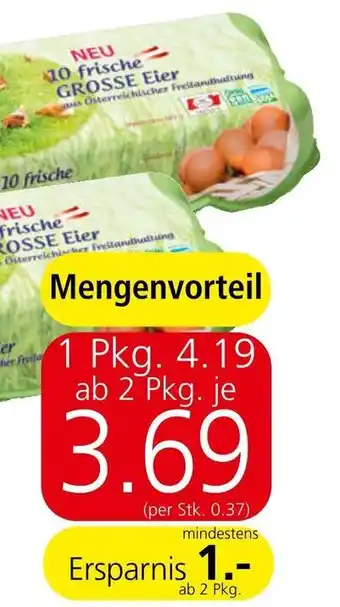 Spar 10 frische große Eier Angebot