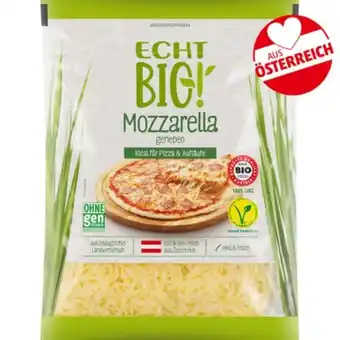 PENNY Echt Bio Mozzarella Gerieben Penny 150 Gramm 1 Packung Angebot