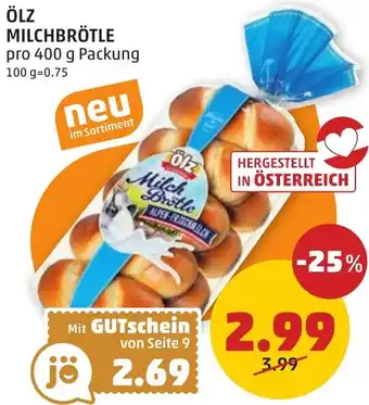 PENNY ÖLZ MILCHBRÖTLE Angebot