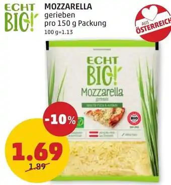 PENNY MOZZARELLA 150g Angebot